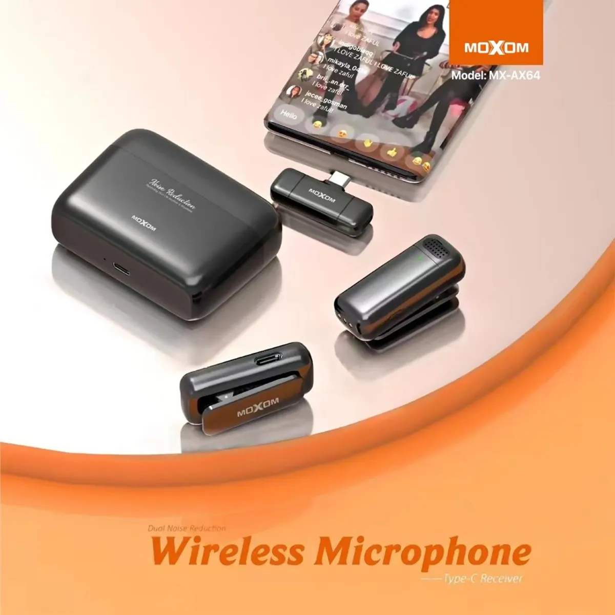 海外最新 میکروفون یقه MX-AX64 سی تایپ موکسوم سیم بی ای おむつ用品